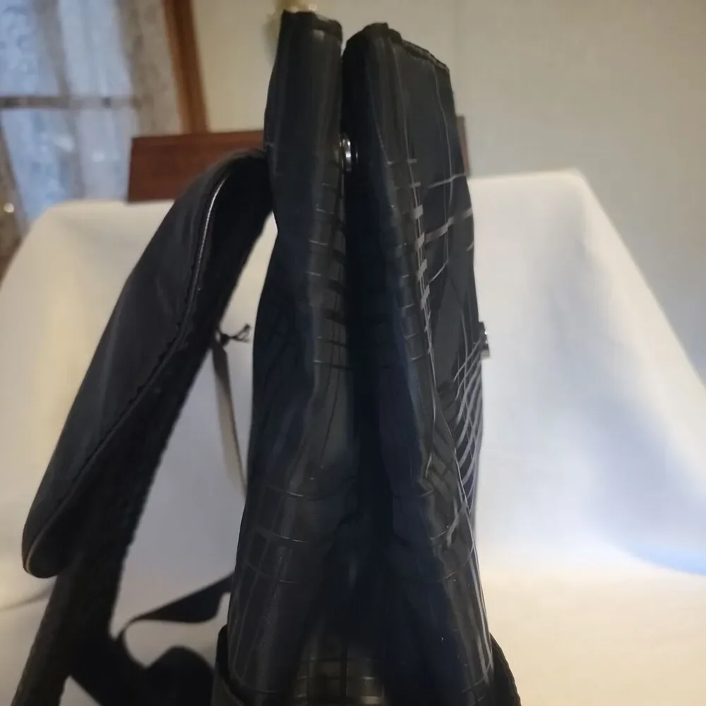 A New Day Backpack Black Gel Print/WHPN14-9 School Office Diaper Bag NWT